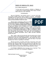 Deed of of Absolute Sale - Celso Tinaya-Sps. Pino