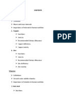 Assignment of Food Nutrition