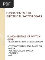 Fundamentals of Electrical Switchgears