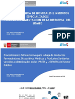 Pautas para Baja de Medicamentos 2018