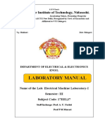 Laboratory Manual: Hirasugar Institute of Technology, Nidasoshi