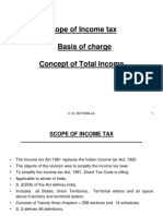 Scope of Income Tax Basis of Charge Concept of Income 2nd July 2012 CA Harish Motiwala