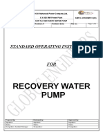 Sop For Recovery Water Pump (r1) Incomplete