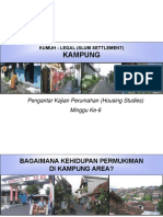 Kampung: Pengantar Kajian Perumahan (Housing Studies) Minggu Ke-6