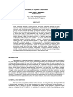 Solubility of Organic Compounds: Kirstin Blaire A. Magdadaro Nathalie Relox