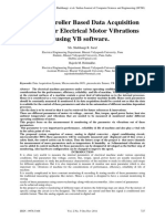 Microcontroller Based Data Acquisition System For Electrical Motor Vibrations Using VB Software