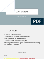 Lean Systems: Arron O. Enriquez