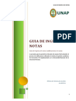 Guia de Ingreso de Notas Unap