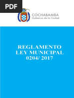 Reglamento - Ley - Municipal 0204 - 2017 PDF