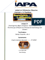 Neurociencia: Factores Que Influyen en El Proceso de Aprendizaje Del Cerebro