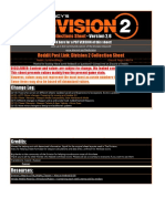 Division 2 Collections Sheet