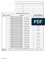 Material Inspected This Visit Item Code Quantity Description Tag No., Batch No., Serial No., Cast, Heat No