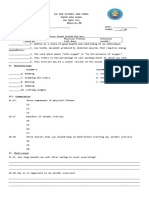 I. Identification: Quiz 1: PE