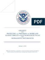 Strategy Protecting Preparing Homeland Against Threats Electromagnetic Pulse Geomagnetic Disturbances