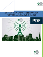 A Study On Vendor Satisfaction FACTORS: E.co Bangladesh Co. LTD