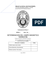 Informe Determinación Del Campo Magnético Terrestre