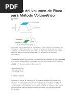 Calculo de Volumen de Roca