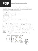 Laboratorio Rectificador Monofásico de Onda Completa