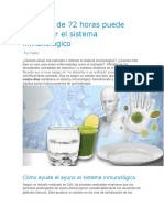 Ayunar 72 Horas Puede Regenerar El Sistema Inmunológico Según Estudio