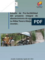 Pre Factibilidad El Tesoro, Jocotan