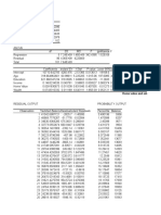 Age Residual Plot Education Residual Plot: Regression Statistics