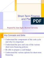 Chapter 18 - Short Term Finance Planning