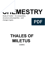 Chemestry: Study of Matter - Its Composition, Structure and Properties - and Changes It Goes