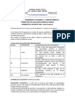 Informe Academico Primer Quimestre