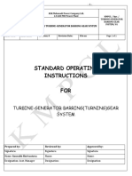 Standard Operating Instructions FOR: Turbine-Generator Barring (Turning) Gear System