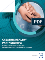 Creating Healthy Partnerships:: The Role of Patient Value and Patient-Centred Care in Health Systems