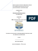 The Role of Christian Radio Stations in Spreading Church Doctrines and Behaviour Change in Malawi - Whyghtone Kapasule - Polytechnic