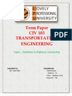 Transpotation - Emulsions For Highway Construction