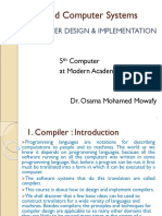 Advanced Computer Systems: Compiler Design & Implementation