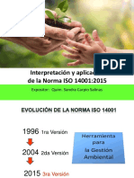 Interpretación de La Norma ISO 14001-2015 SC (PRESENTACION)