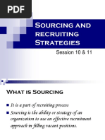 Session 9 &10 Sourcing Recruiting Strategies