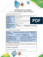 Guía de Actividades y Rúbrica de Evaluación - Paso 2 - Reconocer La Importancia de Los Compuestos Orgánicos en La Biología.