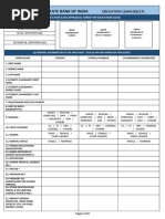 Education Loan Application Form PDF