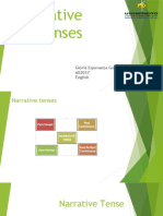 Narrative Tenses: Gloria Esperanza García Medina 602017 English