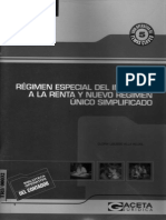 Regimen Especial Del Impuesto A La Renta y Nuevo Regimen Unico Simplificado (Gloria L. Villa R.)