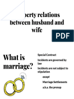 Property Relations Between Husband and Wife