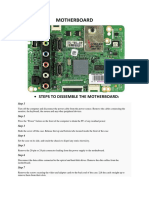 Motherboard: Steps To Dissemble The Motherboard