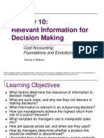 Relevant Information For Decision Making: Cost Accounting: Foundations and Evolutions, 8e