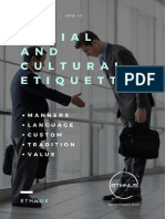 Social and Cultural Etiquette 2 20