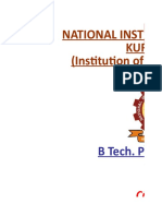 National Institute of Technology, Kurukshetra