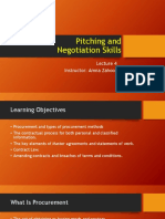 Pitching and Negotiation Skills: Instructor: Amna Zahoor