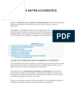 ¿Cuál Es La Diferencia Entre Accidente e Incidente?