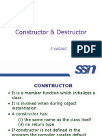 Constructor & Destructor: P Vasuki