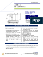 Igsa S.A de C.V Plantas Electricas: Capacidad KW KVA 80 100