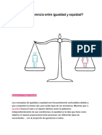 Cuál Es La Diferencia Entre Igualdad y Equidad