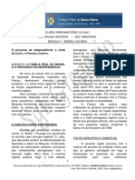 MÓDULO I - BRASIL COLÔNIA - O Processo de Independência A Vinda Da Corte, o Período Joanino PDF